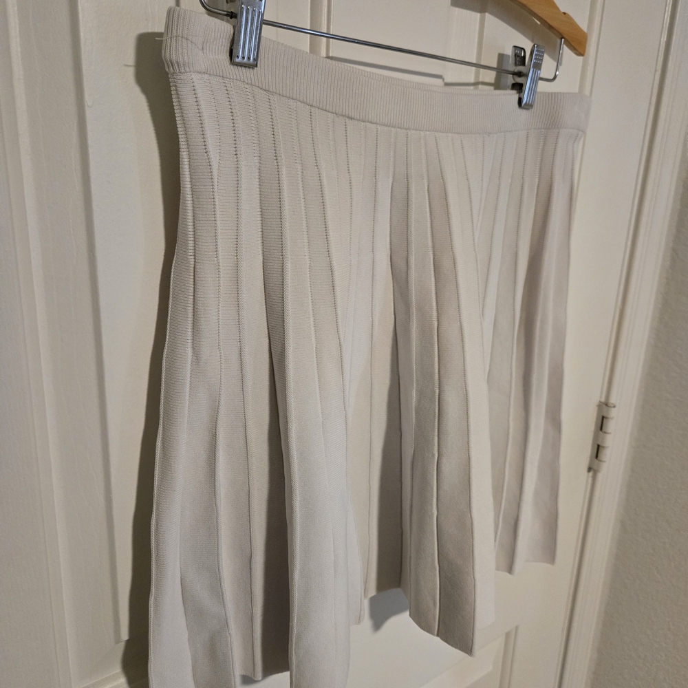 a new day Cream Skater Skirt